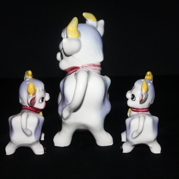 Elsie The Purple Cow Creamer and Salt & Pepper Shakers | Japan Ceramics - Picture 9 of 11